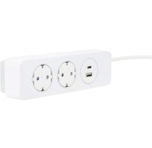 Grenuttag med två uttag och två USB-portar