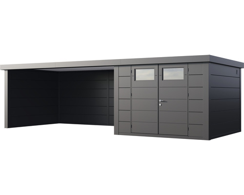 Förråd med integrerad carport
