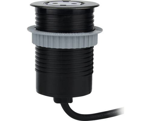 Infälld strömbrytare med strömkabel