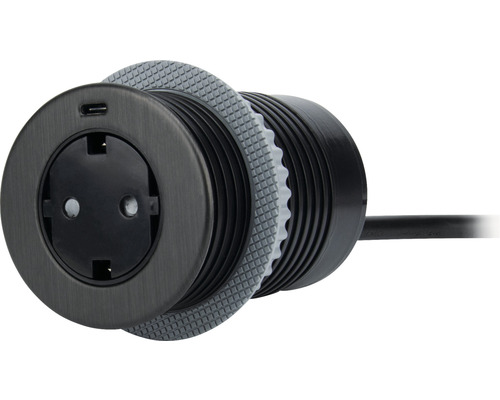 Infälld kontakt med USB-port