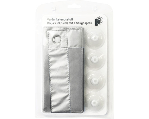 Förpackad mörkläggningsgardin med sugproppar, cirka 97,3 x 99,5 centimeter