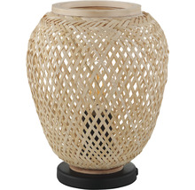 Bordslampa i bambu med svart sockel