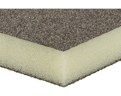 Detaljvy av slipmatta med svampbaksida