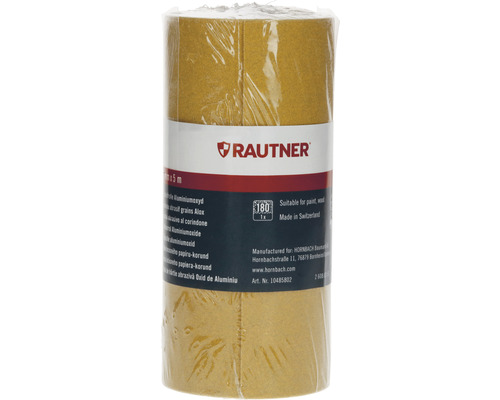 Rulle slippapper med aluminiumoxid, korn 180