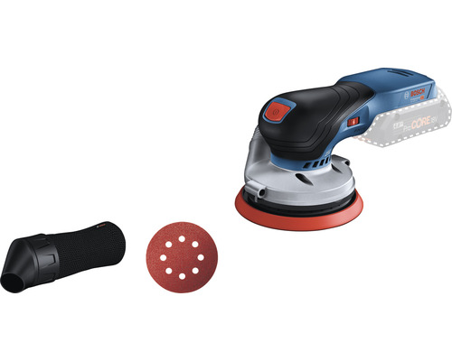 Bosch excenterslipmaskin med dammutsug och sandpapper