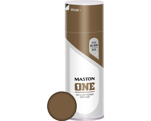 Sprayfärg MASTON One RAL 8008 satin brun 400ml-0