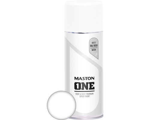 Sprayfärg MASTON One RAL 9010 satin vit 400ml
