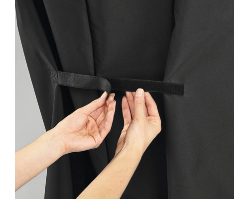 Textilvävd presenning med kardborrestängning