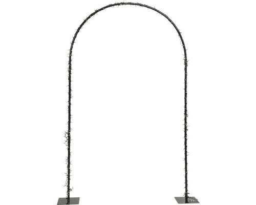 Dekorativ trädgårdsbåge med belysning för utomhusbruk