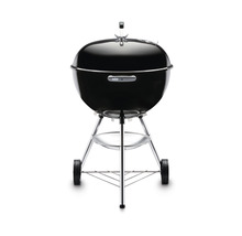 Klotgrill med hjul och förvaringsutrymme
