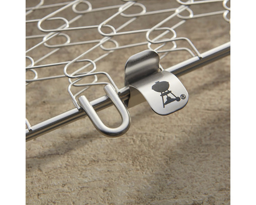 Metallgrillgaller med Weber-logotyp