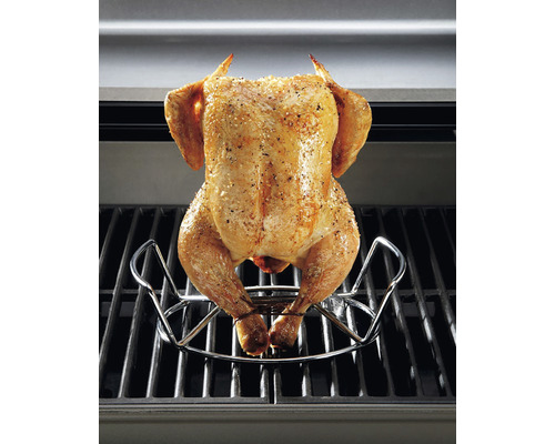 Grillad kyckling på kycklinghållare