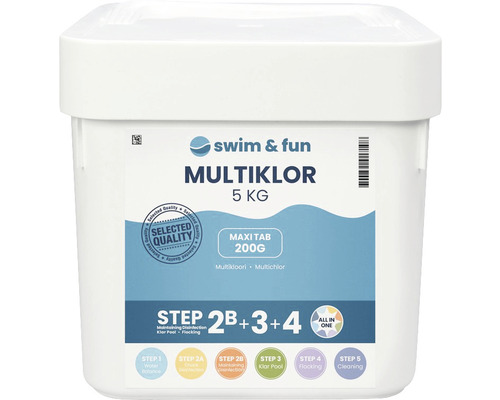 Poolkemi SWIM&FUN MultiKlor Maxi tab 200g 5kg