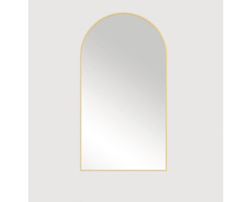 Rektangulär spegel med rundade hörn för väggmontering