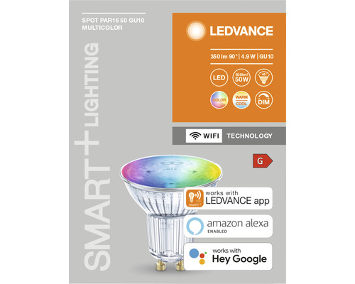 Ledvance Smart Plus Multicolor LED-lampa, GU10-sockel
