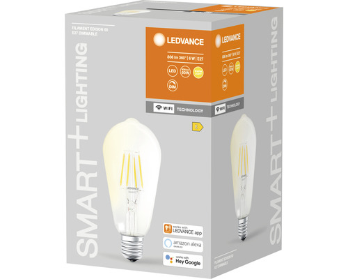 LEDVANCE Smart Filament Edison lampa E27 i produktförpackning