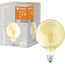 LEDVANCE Filament Globe 125 E27 lampa och förpackning