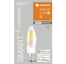 LEDVANCE Filament Classic B 40 E14 dimbar LED-lampa