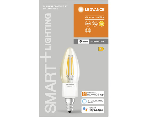LEDVANCE Filament Classic B 40 E14 dimbar LED-lampa
