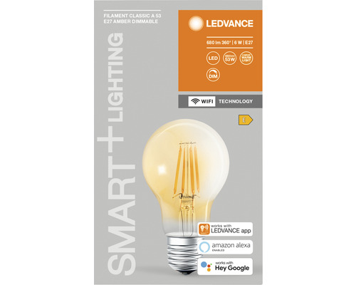 LEDVANCE Filament Classic A 53 E27 dimbar lampa