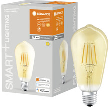 LEDVANCE Edison E27 glödlampa med glödtråd och förpackning