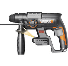 Batteridriven borrhammare med extra handtag av märket Worx