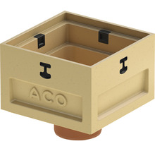 ACO ljusschakt av plast med fästpunkter och ACO-logotyp
