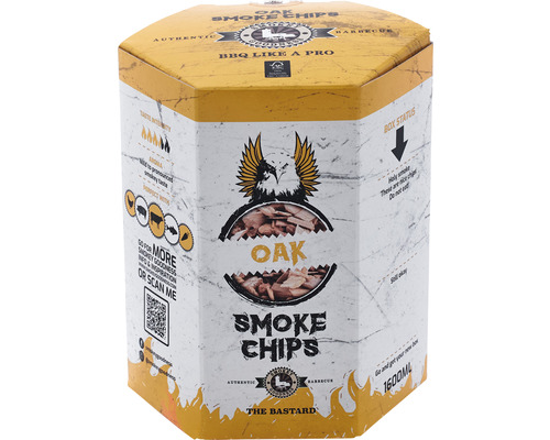Rökchips SMOKEY GOODNESS Oak Smoke Chips EU 1,6kg Hink med rökspån av ek för grillen