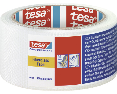 Tesa Professional glasfibertejp rulle, 25 meter gånger 48 millimeter
