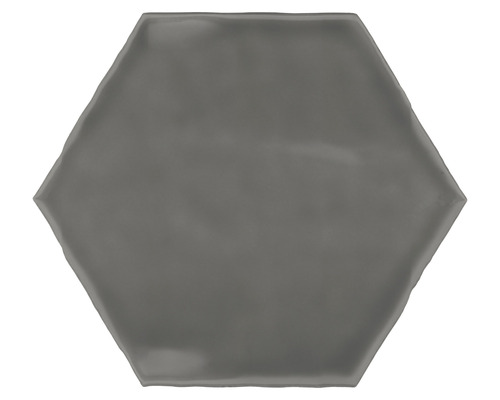 Kakel Artisan Hexagon Dekorkakel carbon antracit glans metro utseende 15x17,5x0,9 cm