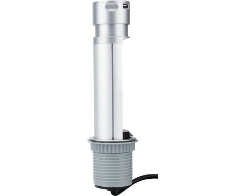 Infällbar uttagsenhet med USB-port