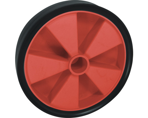 PVC-hjul TARROX röd plastfälgar 200x42x20,2mm