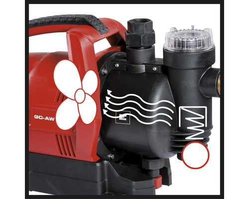 Detaljvy av hydrofor