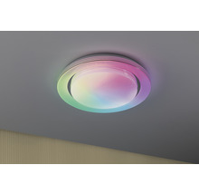 Plafond PAULMANN LED SpacyColor 24W 750lm RGB HxØ 710x375mm krom med fjärrkontroll + regnbågseffekt + Tunable White + nattljusfunktion-thumb-0