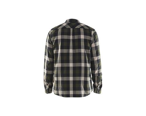 Skjorta med rutmönster, långa ärmar