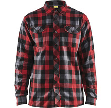 Flanellskjorta BLÅKLÄDER 3299 svart röd XL