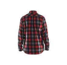 Flanellskjorta BLÅKLÄDER 3299 svart röd XL