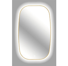 Spegel med belysning CORDIA retro line backlight guld 60x100 cm LED 26 W