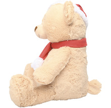 Teddybjörn med julmössa och halsduk