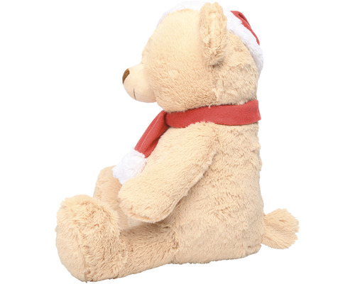 Teddybjörn med julmössa och halsduk
