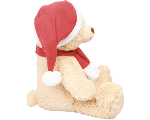 Nalle med julmössa och halsduk