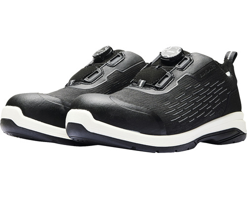 Svarta arbetsskor med roterande stängning