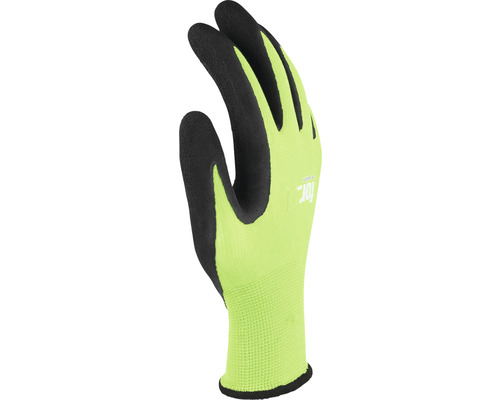 Arbetshandske med stickad mudd