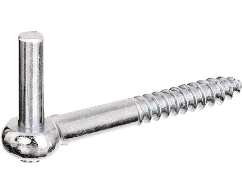 Krok ALBERTS för inskruvning typ J 51,5x120mm galvaniserad Metallisk skruvkrok