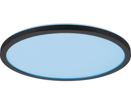 Rund taklampa med metallram