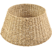 Julgransfot av flätat naturmaterial