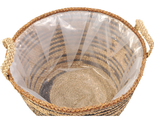 Jutekruka med handtag och folie