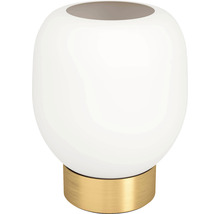 Dekorativ blomvas med metallfot