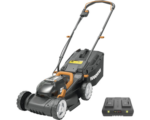 Batteridriven gräsklippare med laddare