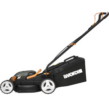 Worx batteridriven gräsklippare med uppsamlare